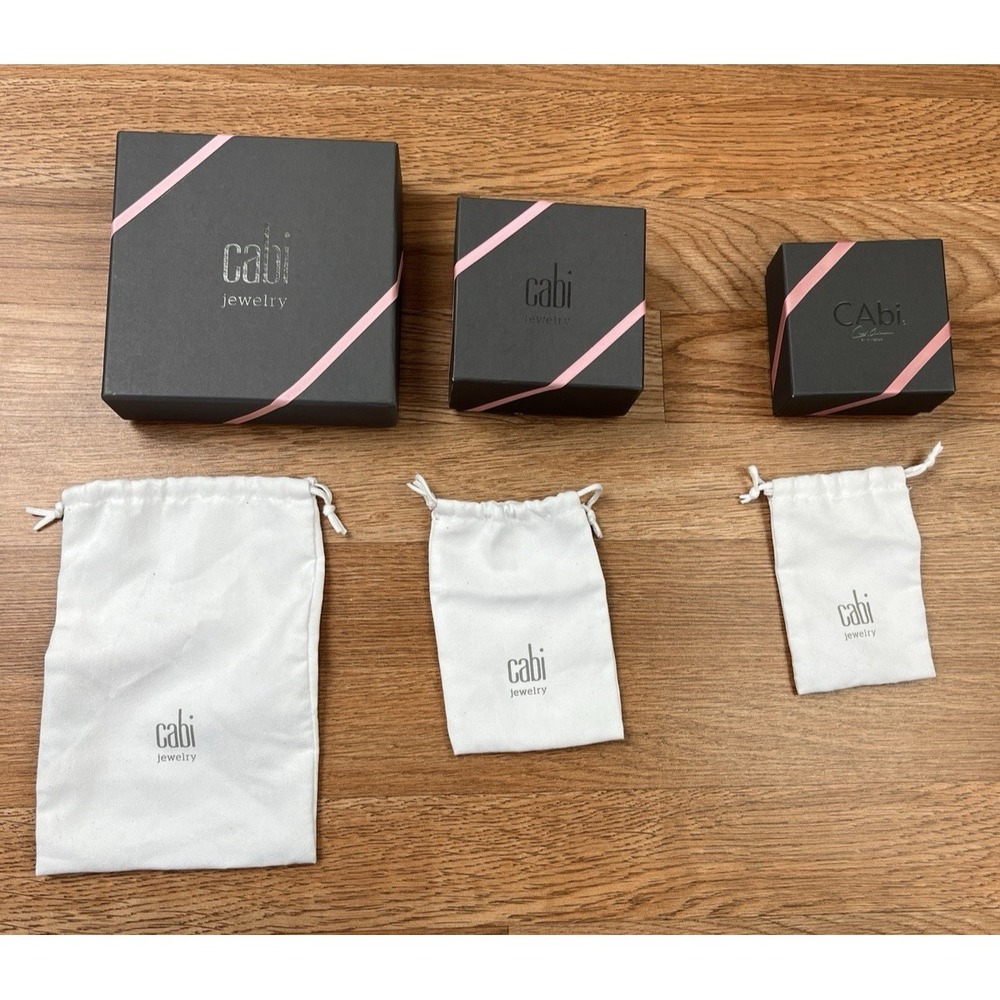 Lot of EMPTY Cabi Jewelry Boxes and Dust Bags
